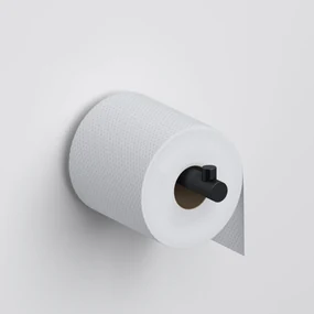 Clou Kaldur toiletrolhouder recht zwart mat