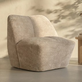 Moderne Fauteuil Beige