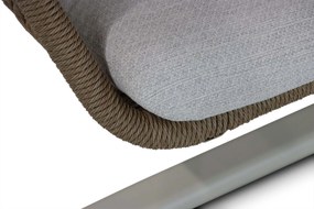 Coco Bali Schommelbank Aluminium/Rope Taupe
