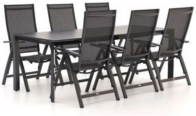 Bellagio Avenza/Sestino 220cm dining tuinset 7-delig verstelbaar