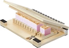 VEVOR Zeepsnijder, Houten Zeepsnijder, Draadsnijder, 12 Segmenten, incl. Vervangende Draadjes, Doe-het-zelf Snijgereedschap, Ideaal voor het maken van handgemaakte zeep, het afwerken van kaarsen en het afwerken van kaas.
