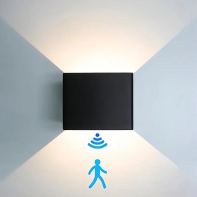 Wandlamp Luviz Oplaadbaar - Wit 10x10cm