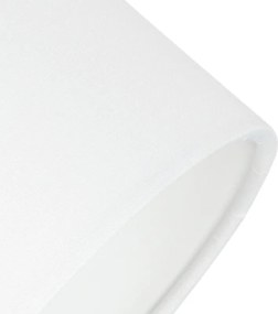 Moderne wandlamp staal met witte kap verstelbaar - Hetta