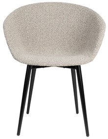 Design Kuipstoel Grijs Boucle