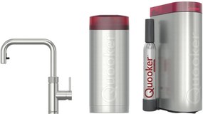 Quooker Flex Square met COMBI+ boiler en CUBE reservoir 5-in-1 kokendwaterkraan RVS