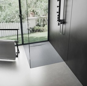 Douchebak Rea Bazalt Grey 90x90