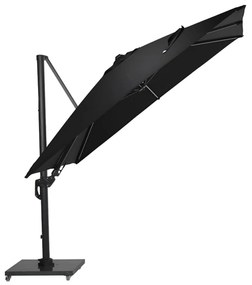 Garden Impressions Hawaii Lumen LED zweefparasol 300x300 -donker grijs - zwart