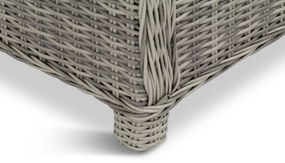 Tuinset 6 personen 240 cm Wicker Grijs Garden Collections Bello/Boston