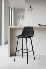 Zwarte fluwelen teok kruk