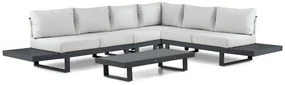 Hoek loungeset 6 personen Aluminium Grijs  Lifestyle Garden Furniture Lorenzo