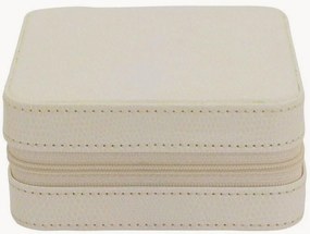 Kunstleren/fluwelen sieradendoos Milano met spiegel