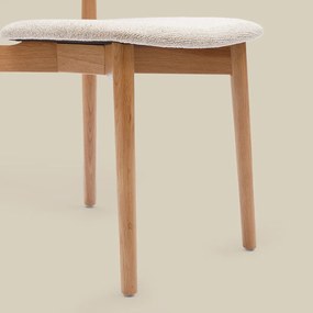 Scandinavische Stoel Eikenhout