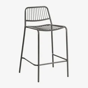 Elton Stapelbare Hoge Kruk Zwarte Koolstof & ↑65 Cm - Sklum