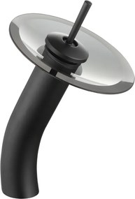 Mexen Niagara hoge wastafelkraan, zwart - 745610-77