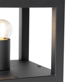 Industriële tafellamp zwart met hout - Cage Rack Industriele / Industrie / Industrial E27 Binnenverlichting Lamp