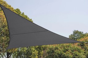 Practo Garden schaduwdoek - pe - driehoek - 360 op 360 op 360 cm - donkergrijs