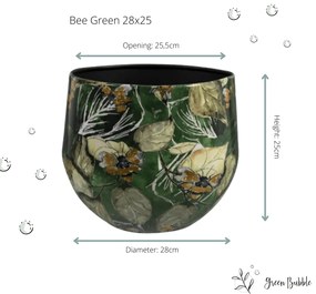 Designed by Lammie Pot Bee Green