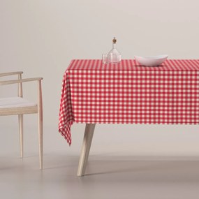 Dekoria Rechthoekig tafelkleed, rood-ecru, 100 x 100 cm