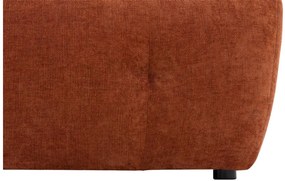 Goossens Excellent Bank Kubus - 40 X 40 Cm Stiksel rood, stof, 1,5-zits, modern design met chaise longue links