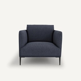 Fauteuil in gemêleerde badstof, Oscar, Emmanuel Gallina