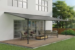 Aluminium terrasoverkapping Sierra Palram - Canopia 3 x 7,3 m antraciet Heat Block