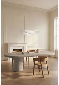 Ovale Eettafel 260x110 Cm In Aurean Cement Zand Grijs - Sklum