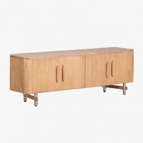 Osaka Tv-meubel 160x40 Cm Van Mangohout En Staal Mangohout - Sklum