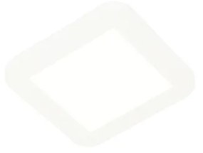 Plafonnière wit 17cm incl. LED 3-staps dimbaar IP44 - Steve Modern IP44 vierkant Binnenverlichting Lamp