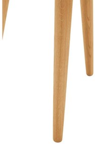 Goossens Hoektafel Bjarte, hout eiken blank, stijlvol landelijk, 50 x 45 x 50 cm
