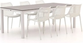 Diningset Forza | 6 personen polywood | Tuinset stapelbaar | 7-delig | Kees Smit Tuinmeubelen