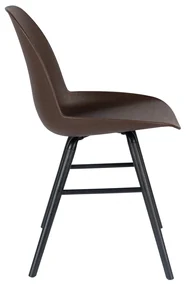 Zuiver Albert Kuip Moderne Kuipstoel Coffee Met Zwart Onderstel