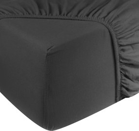 Hoeslaken Jersey – 100% katoen – 160×200 – antraciet