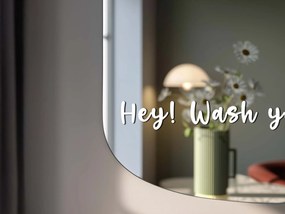 Spiegelsticker S32 – Hey! Wash your hands.