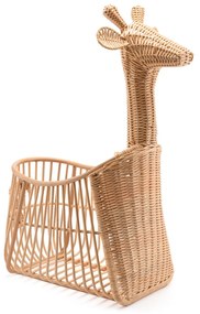 Mand in geweven rotan, giraffe, Zari