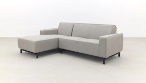Boavista Sunbrella loungebank chaise longue - Nature Grey - 2-delig - rechts