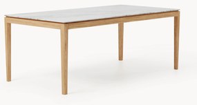 Eettafel Jackson met tafelblad in marmerlook, verschillende formaten