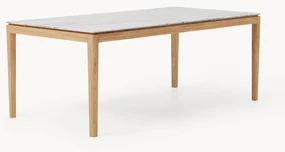 Eettafel Jackson met tafelblad in marmerlook, verschillende formaten