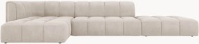 Modulaire chenille hoekbank Francesca (5-zits), hoekdeel links