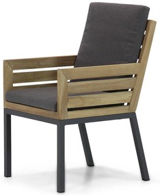 Tuinset 6 personen 240 cm Teak Old teak greywash Lifestyle Garden Furniture Dakota/Palta