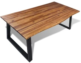 vidaXL Eettafel 200x90 cm massief acaciahout