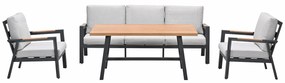 Garden Impressions Lissabon lounge dining set 4-delig stoel-bank - valley sand