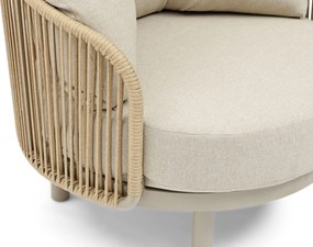Stoel en Bank Loungeset 5 personen Rope Zand/Beige  Coco Amici
