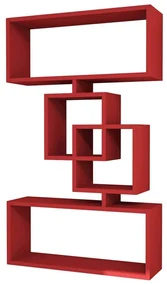 Homemania Wandschap Harmony 70x22x117 cm rood