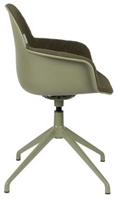 Zuiver Albert Kuip Swivel Groene Draaistoel Met Armleuningen