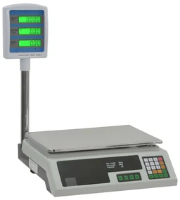 vidaXL Pakketweegschaal met LCD elektrisch 30 kg