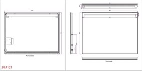 Mueller Amber LED 80x60cm spiegel inclusief spiegelverwarming