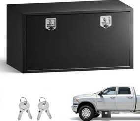 VEVOR Truck Onderbouw Opbergbox 1219 x 609 x 609 mm Koudgewalst Staal Waterdichte Gereedschapskist met T-handgreep en Slot voor Vrachtwagens, Trailers, Bestelwagens Gereedschapskist Onderbouw Box Zwart