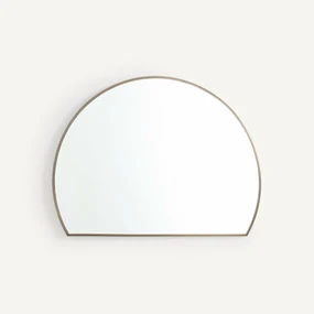 Halve cirkel spiegel, ijzer metaal H60cm, Caligone