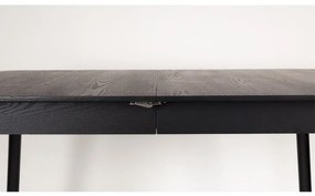 Zuiver Glimps Uitschuifbare Eettafel Zwart Hout