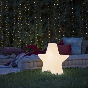 Buitenlamp Kerst vloerlamp wit 60cm incl. LED oplaadbaar RGBW - Nova IP65 Buitenverlichting